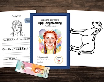 Pippi Longstocking by Astrid Lindgren  | Literature Guide | Book Study | 5-9 years old | Reading Explorers