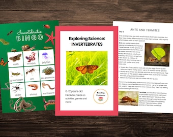 Invertebrates | Science Unit Study | 6-12 years old | Reading Explorers