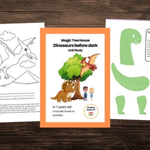 Dinosaurs Unit Study | Magic Tree House Books | 4-7 years old | Reading Explorers