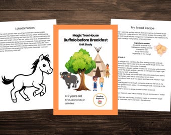 Magic Tree House Lakota Unit Study | Grades 1-2 (PDF Download)