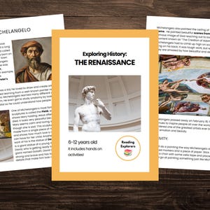 The Renaissance | History Unit Study | 6-12 years old | Family Style Homeschool | Reading Explorers
