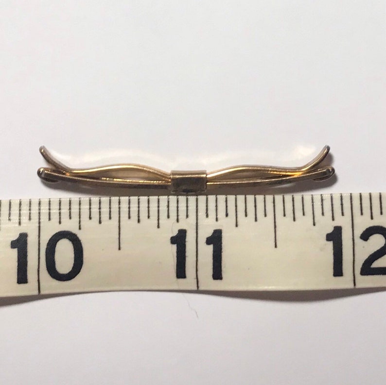 Forestner Collar Clip Vintage Gold Tone Collar Bar Art Deco Collar Bar Gold Filled Collar Bar
