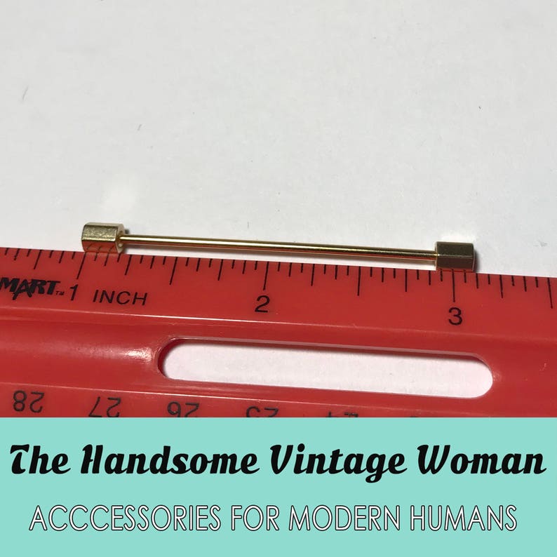 Vintage Gold Hexagon Collar Bar