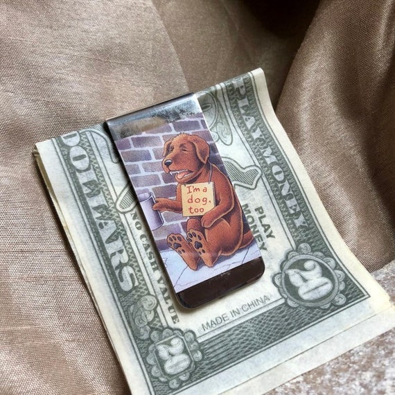Vintage Money Clip, Vintage Dog Money Clip - image 8