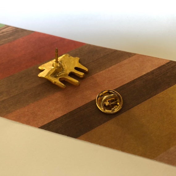 Vintage Grand Piano Lapel Pin, Gold Grand Piano P… - image 5