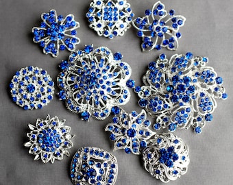 Rhinestone Brooch Crystal Brooch Convertible Wedding Napkin Holder Napkin Ring Brooch Pendant Jewelry Wedding Table Decor NR999