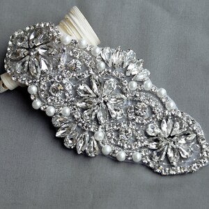 Rhinestone Applique Bridal Accessories Crystal Trim Rhinestone - Etsy