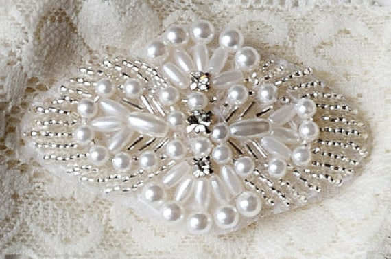 Rhinestone Applique Bridal Accessories Crystal Trim 