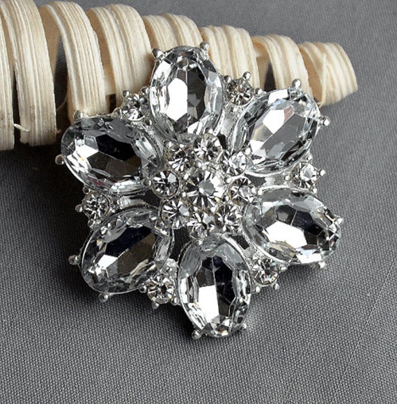 Broche De Plata Flor Diamante Vintage Zapato Pin Bridal Pastel Decoración New Reino Unido