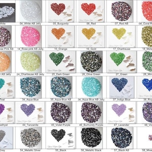1000 pcs 3mm Acrylic Faceted Flat Back Rhinestone Gem Crystal Clear Green Pink Blue Yellow Red Purple Orange Silver Gold image 1