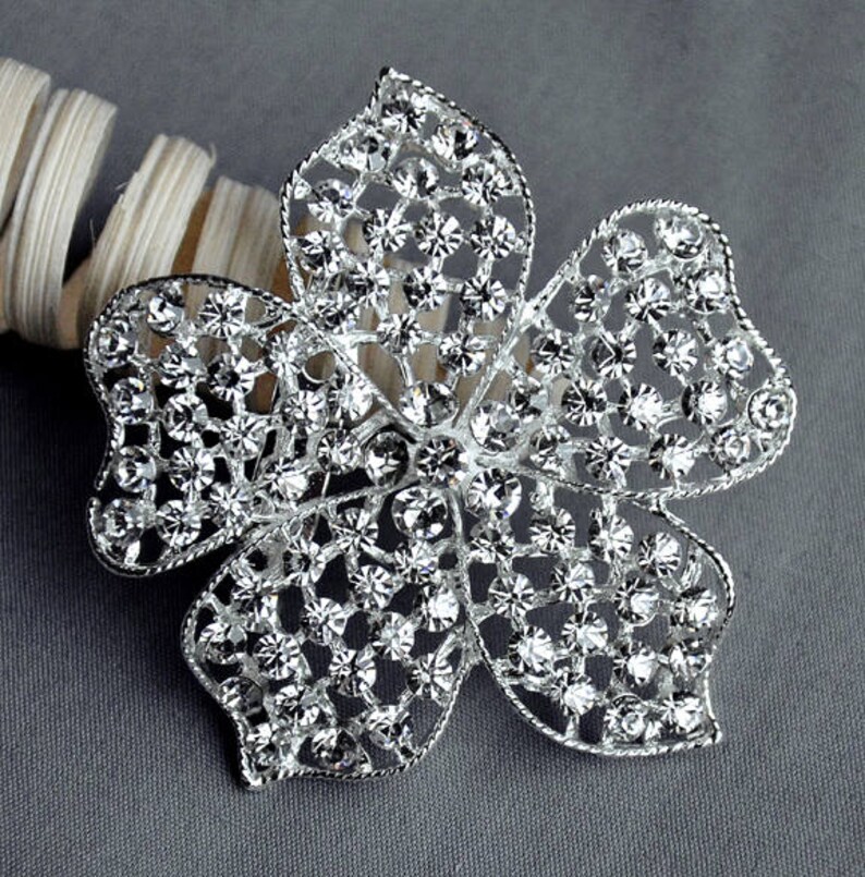 32 pc Silver Brooch Bouquet DIY Kit wholesale assorted lot set Etsy