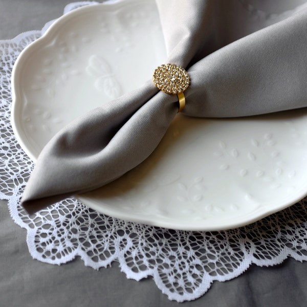 Wedding Napkin Ring Rhinestone Napkin Ring Crystal Napkin Ring Wedding Napkin Holder Wedding Table Decor Diamante Gold NR003