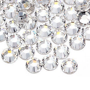 1000 pcs 3mm Acrylic Faceted Flat Back Rhinestone Gem Crystal Clear Green Pink Blue Yellow Red Purple Orange Silver Gold image 2
