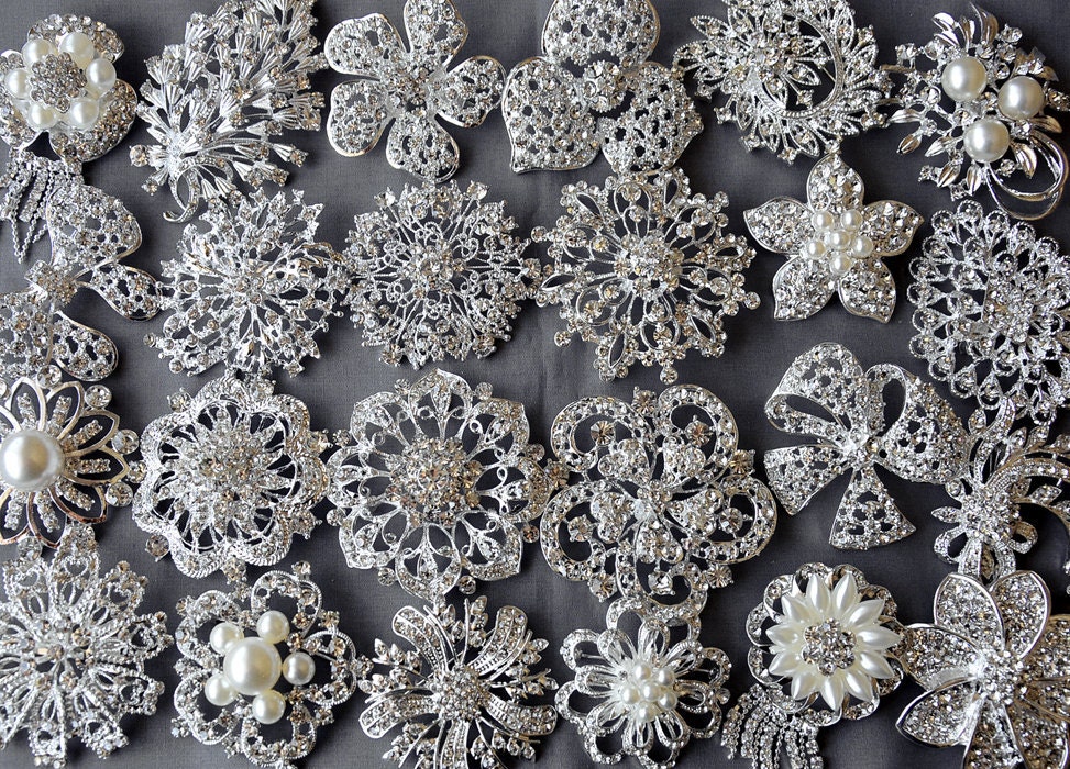 Buy Decorative Rhinestone Crystal Floral Picks - for Weddings & Events at  Ribbon Bazaar