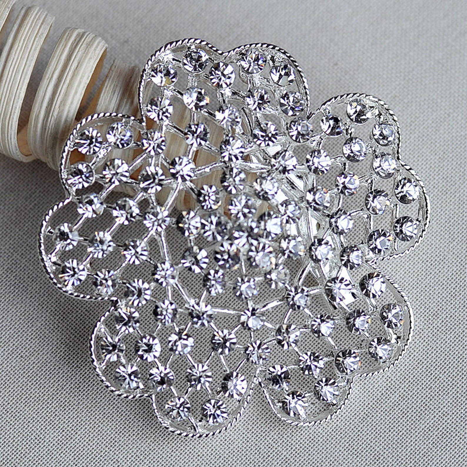 32 pc Silver Brooch Bouquet DIY Kit wholesale assorted lot set Etsy