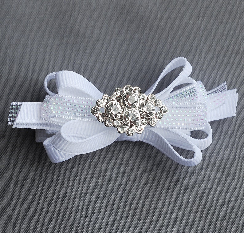 10 Rhinestone Buttons Diamond Square Diamante Crystal Flower Comb Wedding Invitation Scrapbooking Ring Pillow Napkin Ring BT090 image 2