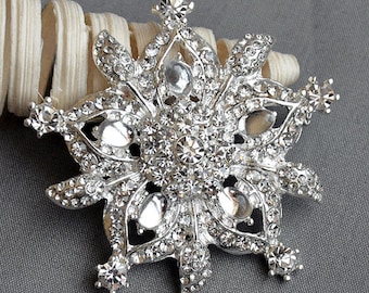 10 Rhinestone Brooch Pearl Crystal Brooch Bridal Brooch Bouquet Hair Comb Shoe Clip Wedding Cake Invitation Supply BR261