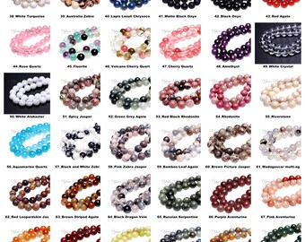 Wholesale Lot 8mm Natural Gemstone Round Beads 16 Inch Strand Crystal Quartz Fluorite Lapis Jasper Jade Rock Onxy Agate Turquoise Opalite