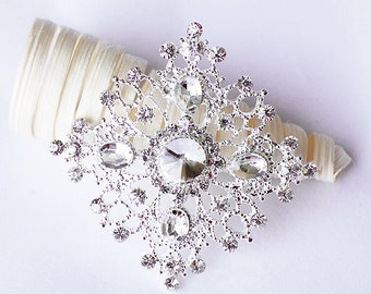 Rhinestone Brooch Crystal Brooch Bridal Brooch Bouquet Hair Comb Shoe Clip Wedding Cake Decoration Invitation DIY Supply BR100