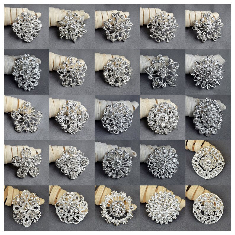 wholesale brooches for wedding bouquets