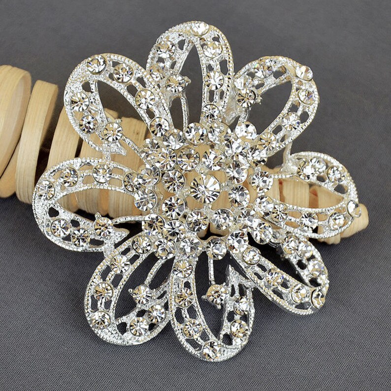 32 pc Silver Brooch Bouquet DIY Kit wholesale assorted lot set Etsy