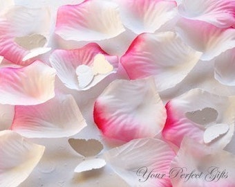 5000 pcs White Pink Silk Rose Petals Wedding Flower Facor Decoration RP007