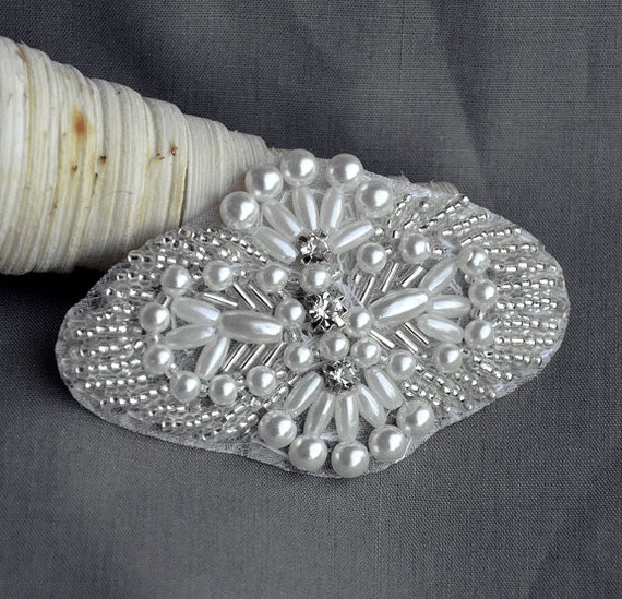 Rhinestone Applique Bridal Accessories Crystal Trim  display picture 1