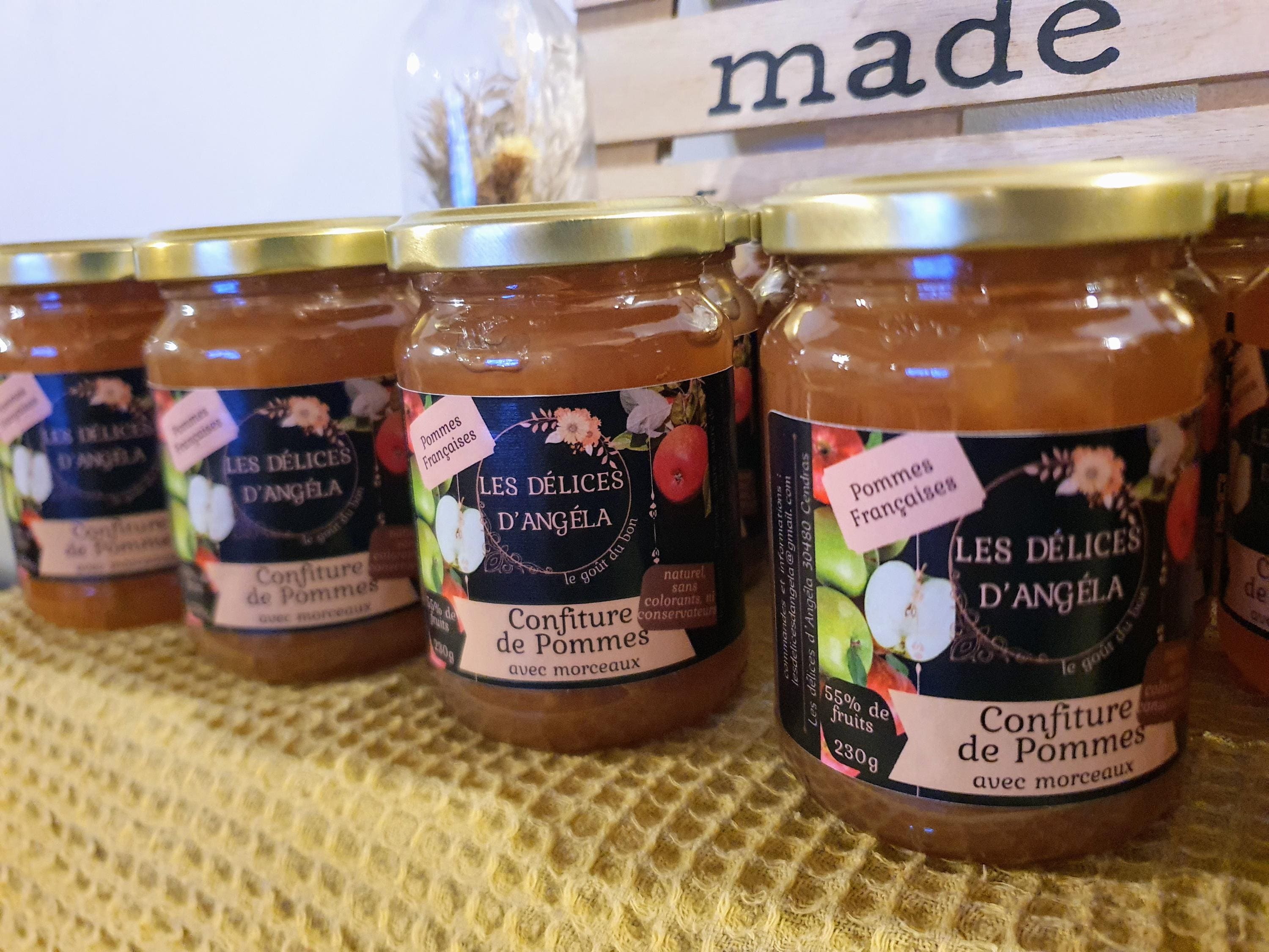 Homemade jam with good pieces of fruit