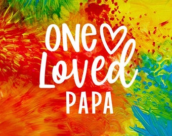 Paint and Peel Canvas - Papa - Choose Size