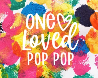 Paint and Peel Canvas - Pop Pop - Choose Size