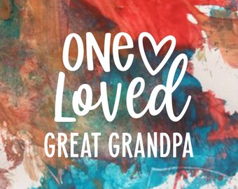 Paint and Peel Canvas - Great Grandpa - Choose Size