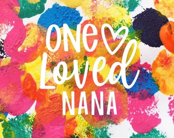 Paint and Peel Canvas - Nana - Choose Size