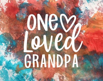 Paint and Peel Canvas - Grandpa - Choose Size