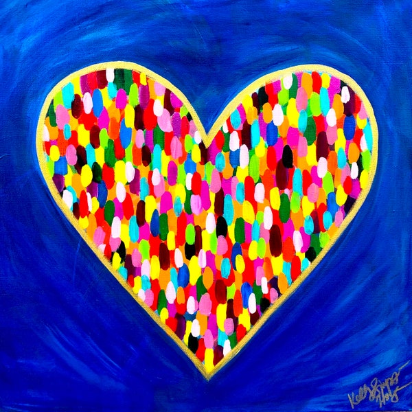 Stronger Together - IMPRESSION 8x8 de la peinture originale