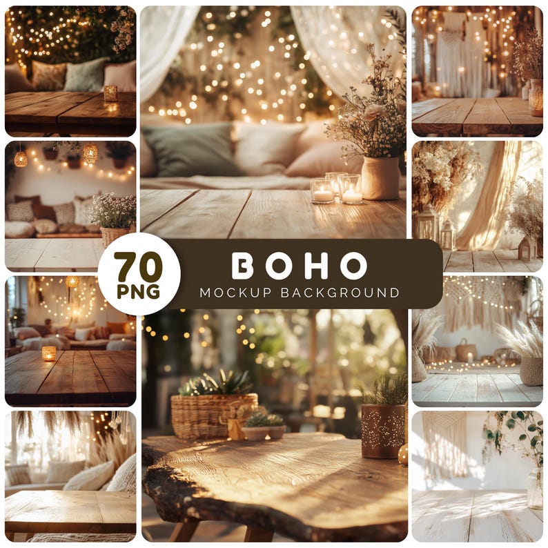 Boho neutral fabric backdrop with soft folds and beige tone for product mockup, Rattan mat texture background with natural light and cozy bohemian feel, White macrame wall background with handcrafted details and shadow play, Soft linen surface in earthy beige with warm morning light, Woven cotton cloth with subtle fringe edges in natural boho style, Boho pampas grass arrangement against neutral wall background, Rustic wooden surface with bohemian pottery and dried plants