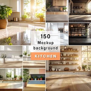 150 Kitchen Mockup Background, Table background, Kitchen Table PNG, Backdrops for Product Display, backdrop Mockup, Background PNG