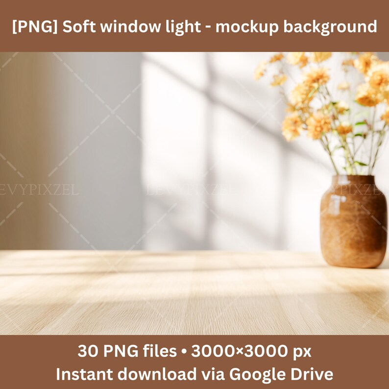 Soft Window Light Background Bundle - 30 PNG, Minimal Product ...