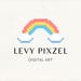LevyPixzelDigitalArt store logo