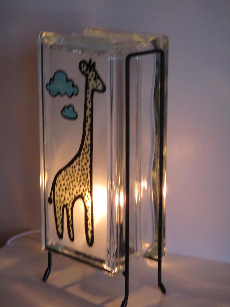 Giraffe Lamp kids room night light giraffe lamp nursery art Etsy
