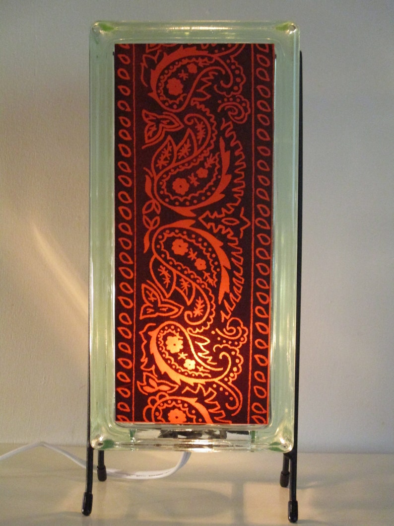 Modern Farmhous Bandana kitchen night light eco-friendly glass block bandana lamp