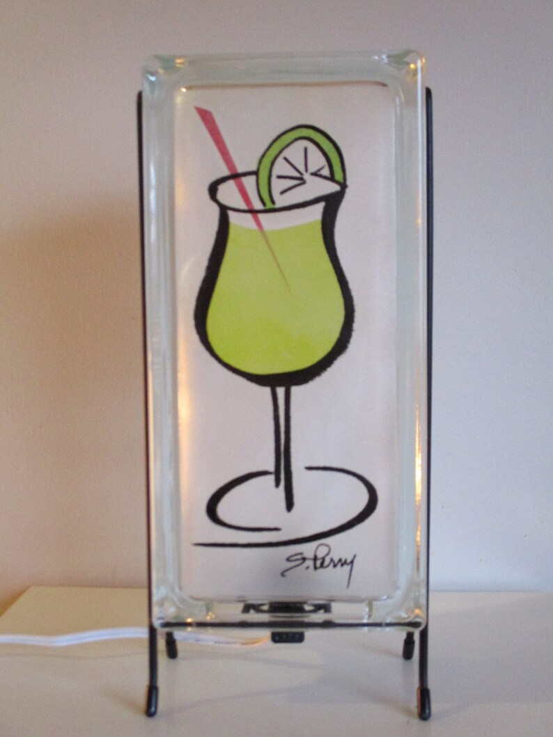 Margarita Lamp Retro Bar ART Man Cave Lamp Home Bar Decor Etsy