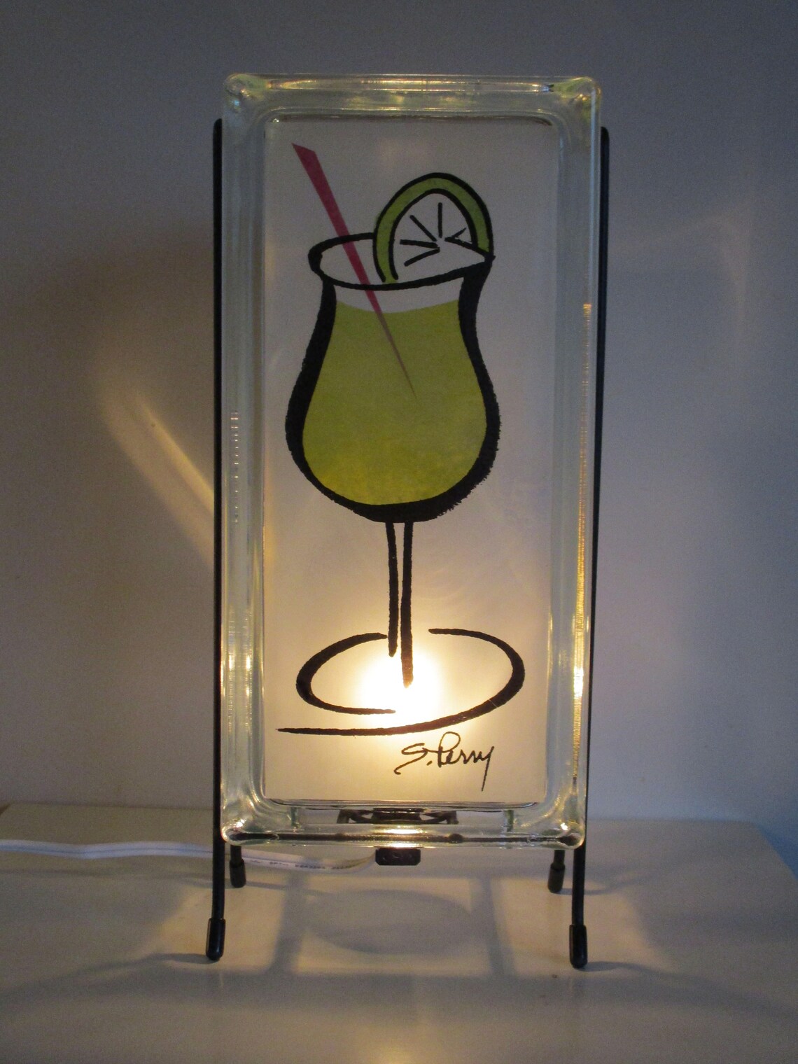 Margarita Lamp Retro Bar ART Man Cave Lamp Home Bar Decor Etsy