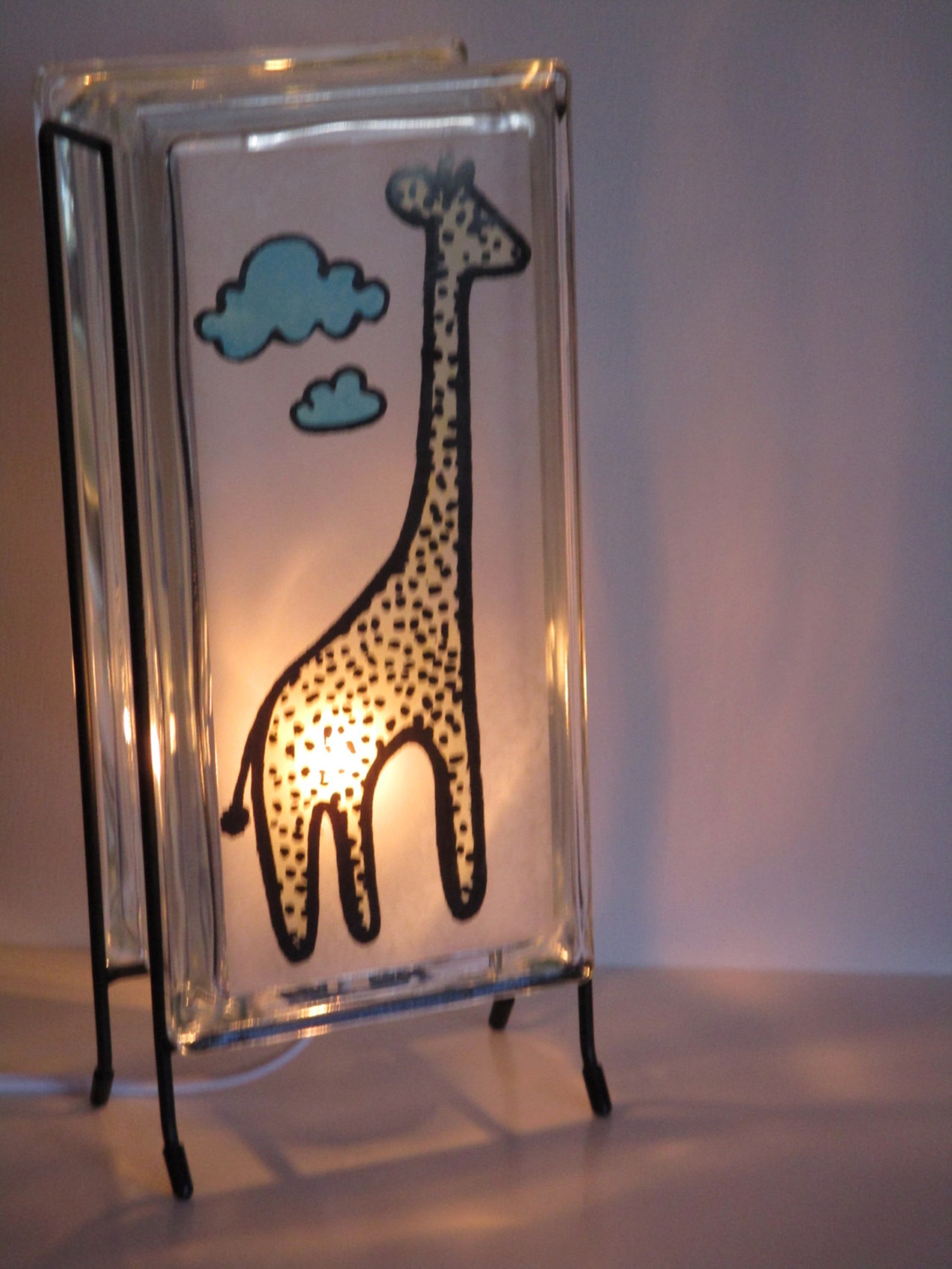 Giraffe Lamp kids room night light giraffe lamp nursery art | Etsy