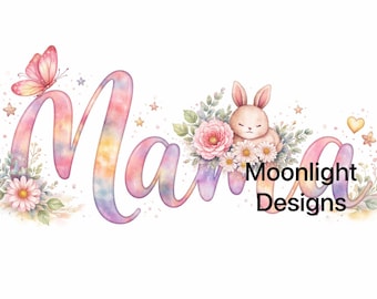 Watercolor Mama Print | Pastel Floral Nursery Decor (3 Decals)
