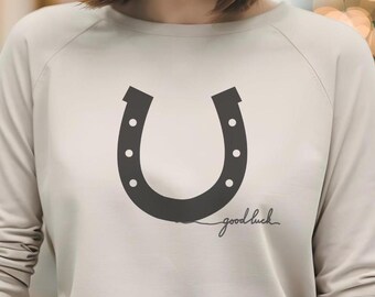 Sweat-shirt Course De Chevaux - Fer à Cheval 3 Barils - Taille Regular - Neuf Sans étiquettes