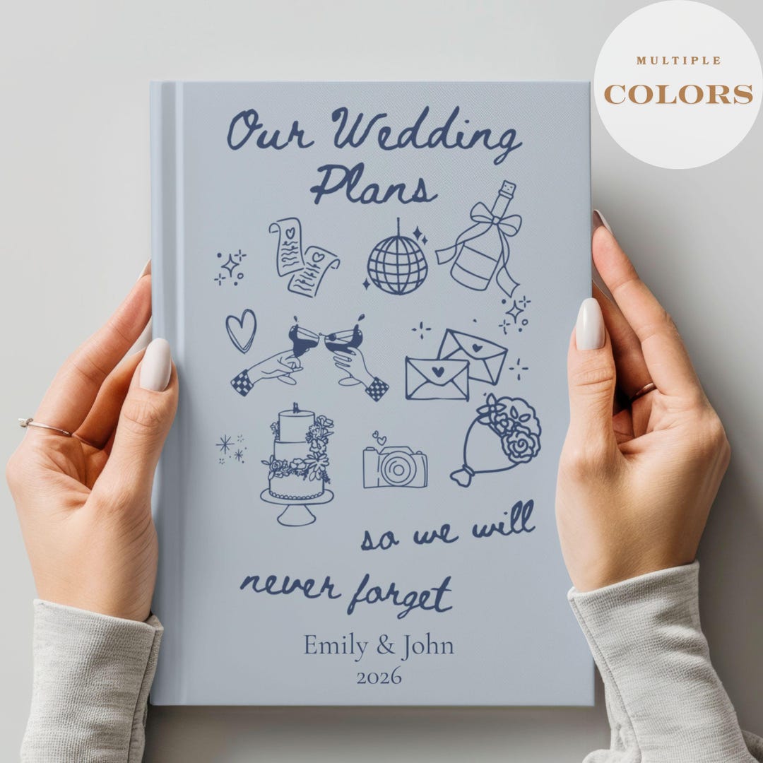 Wedding Planner Notebook, Custom Bridal Journal, Personalized Couples ...