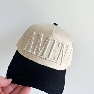 AMEN Monochromatic Embroidered Vintage Trucker Hat