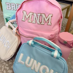 Beige Backpack: Kids Travel Bag, Diaper or Work Bag (28.5x37.5x13cm)