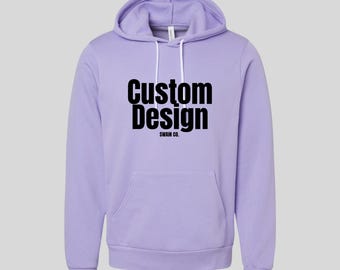 Custom Embroidered Bella + Canvas Hoodie | Personalized Text Sweatshirt