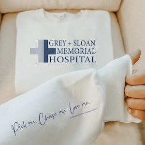 Grey’s Anatomy Grey Sloan Memorial Crewneck Sweatshirt - Swain Co. Designs & Apparel
